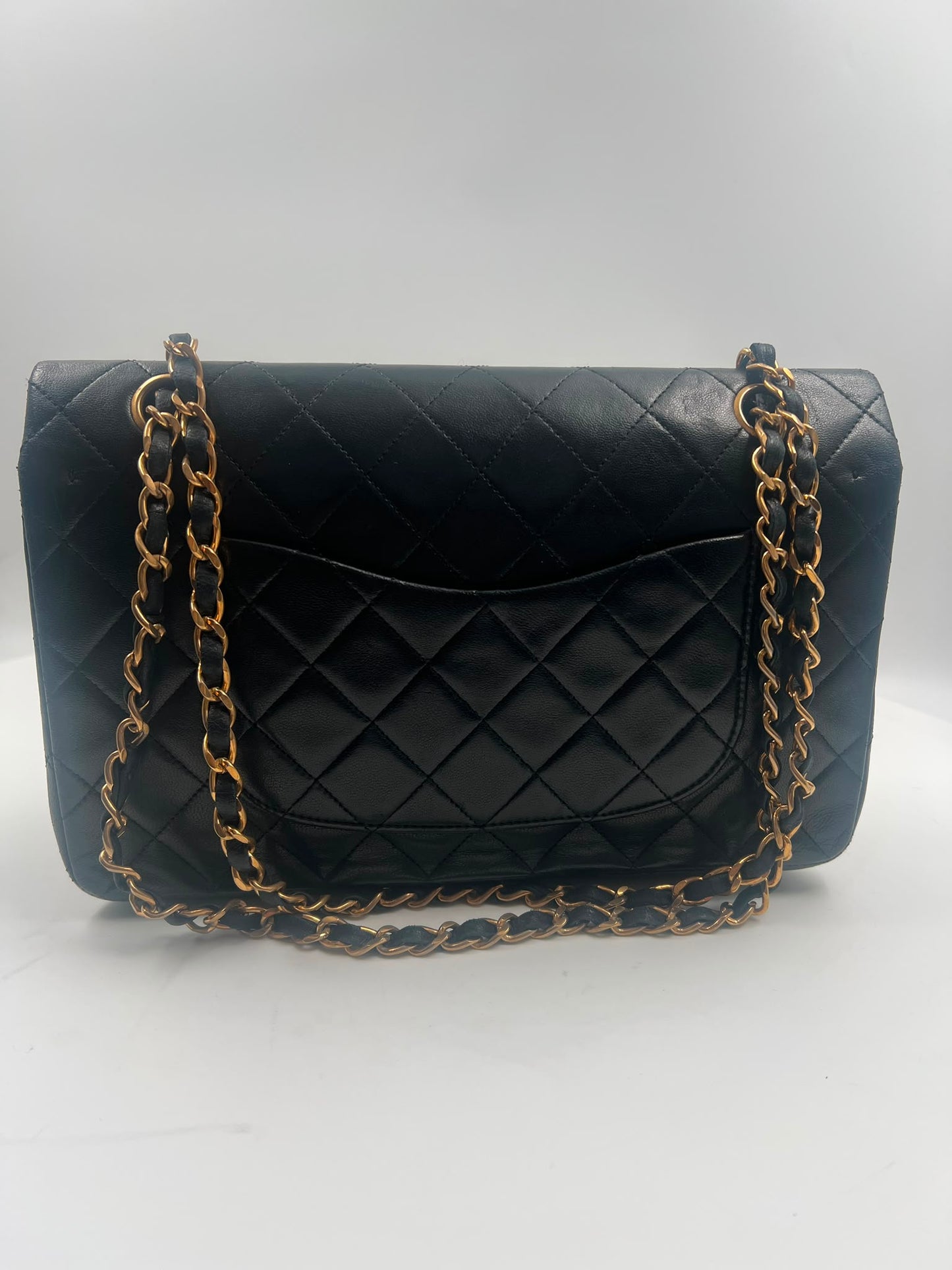 Chanel Double Flap Bag Medium schwarz (1989-1991)
