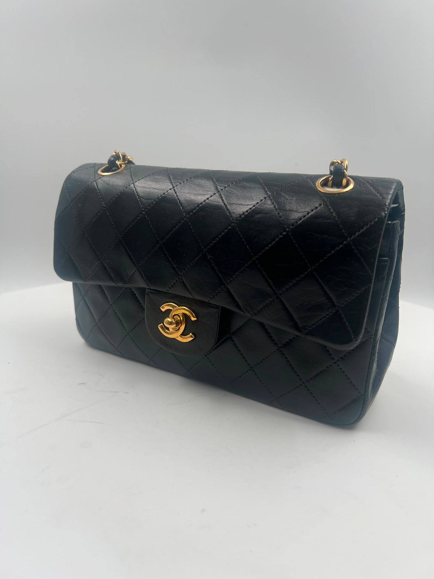 Chanel Double Flap Bag Small schwarz (1986-1988)