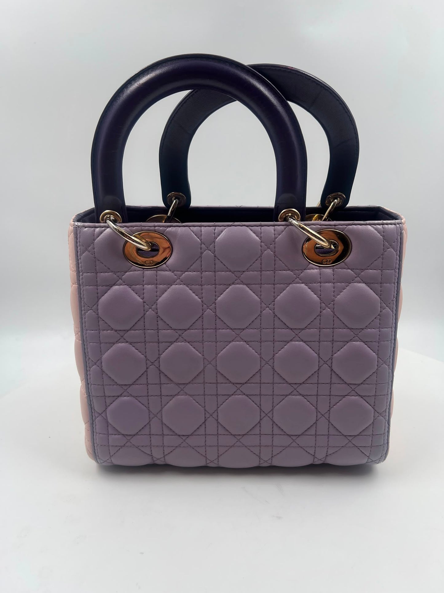 Lady Dior Bicolor Medium Tasche