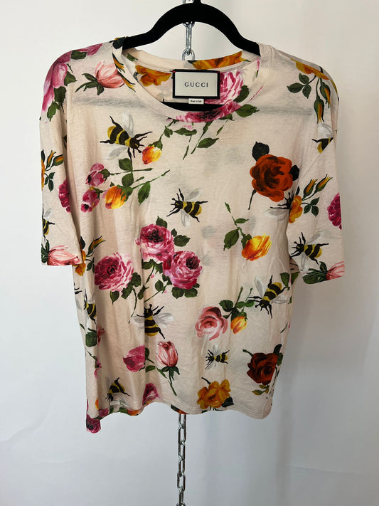 Shirt mit Blumen und Bienen