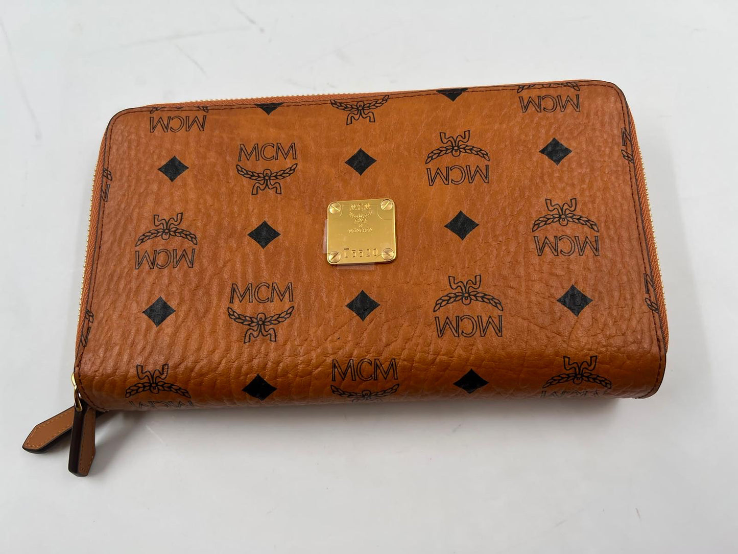 Reise-Portemonnaie, MCM, cognac