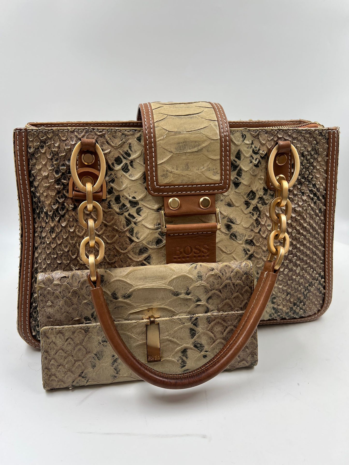 Tasche und Portemonnaie