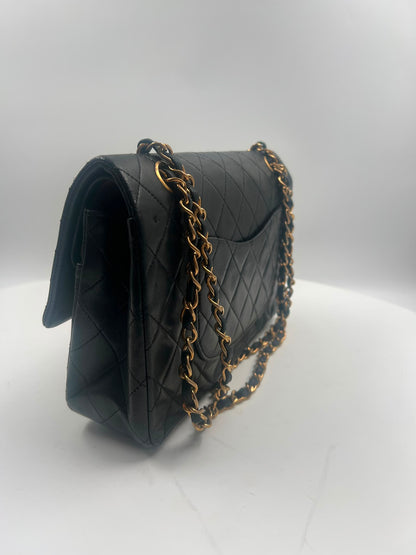 Chanel Double Flap Bag Medium schwarz (1989-1991)