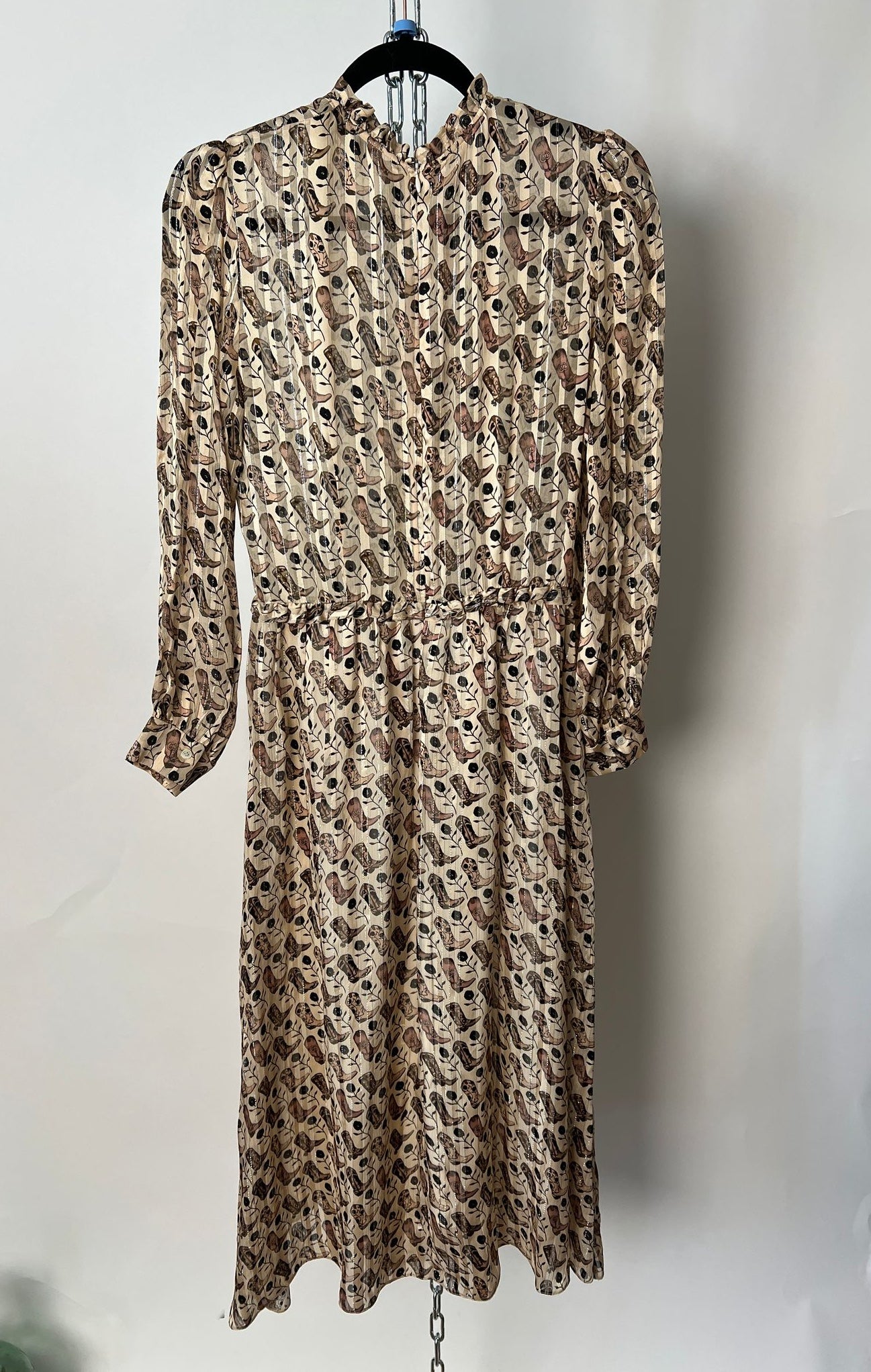 Kleid mit Cowboy Boots Print