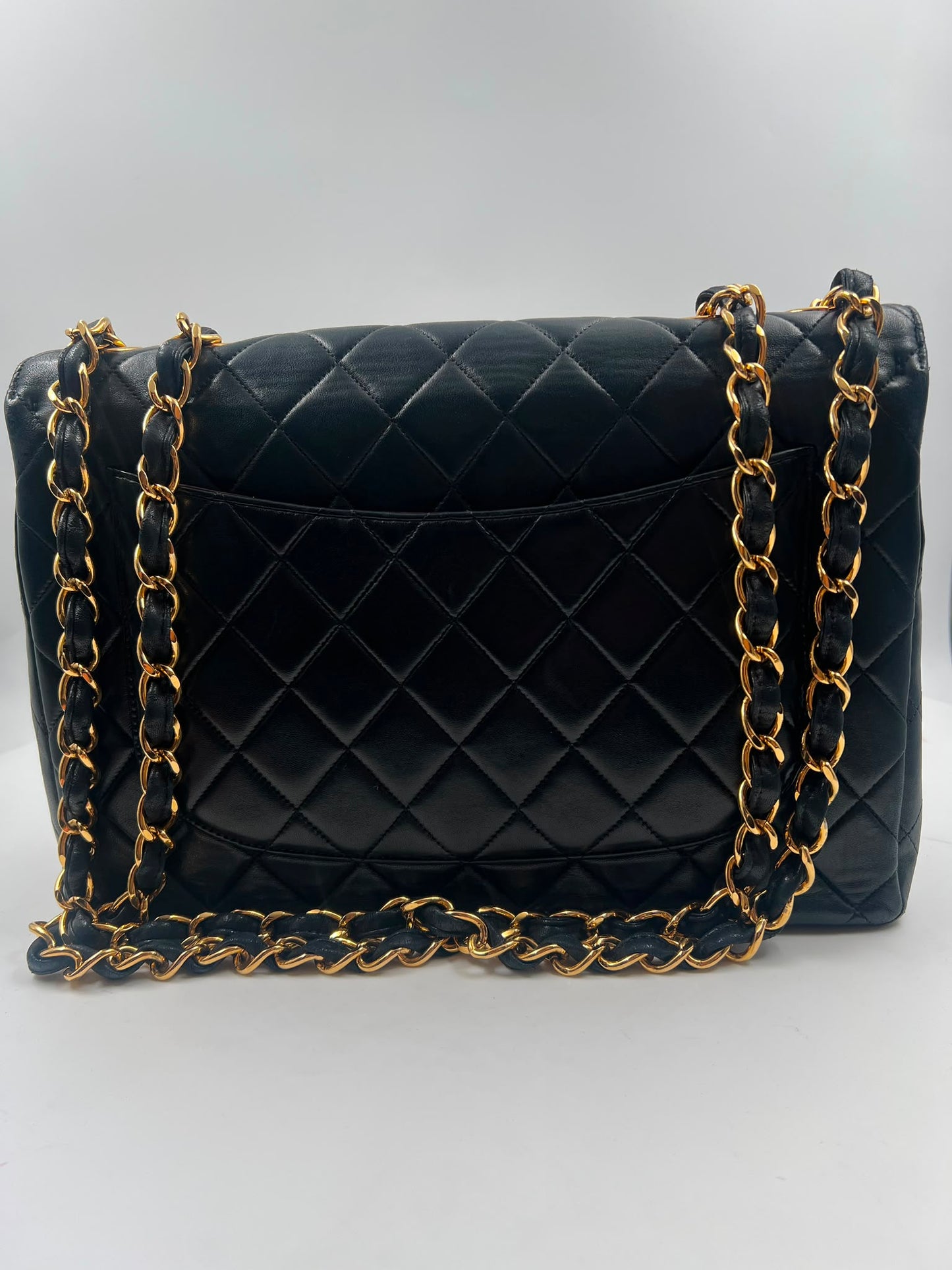Chanel Single Flap Bag Jumbo schwarz vintage (1991-1994)