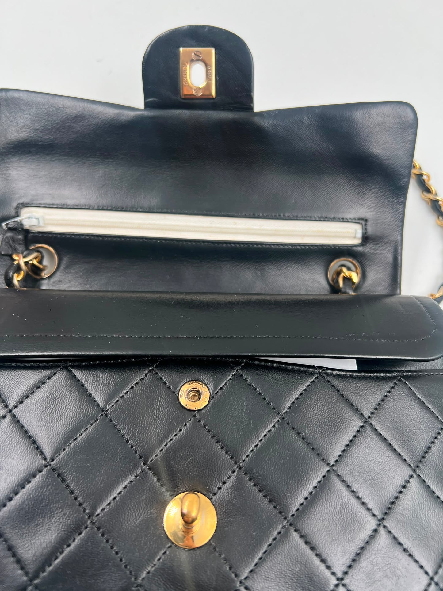 Chanel Double Flap Bag Small schwarz (1986-1988)