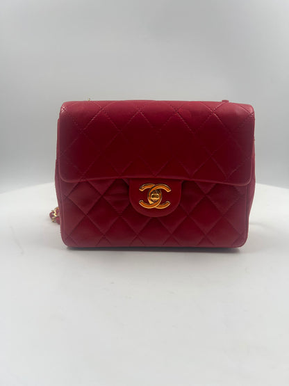 Chanel Classic Single Flap Mini Square rot (2003-2004)