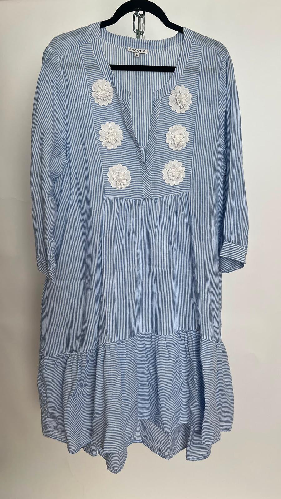 Kleid, Angoor, dunkelblau
