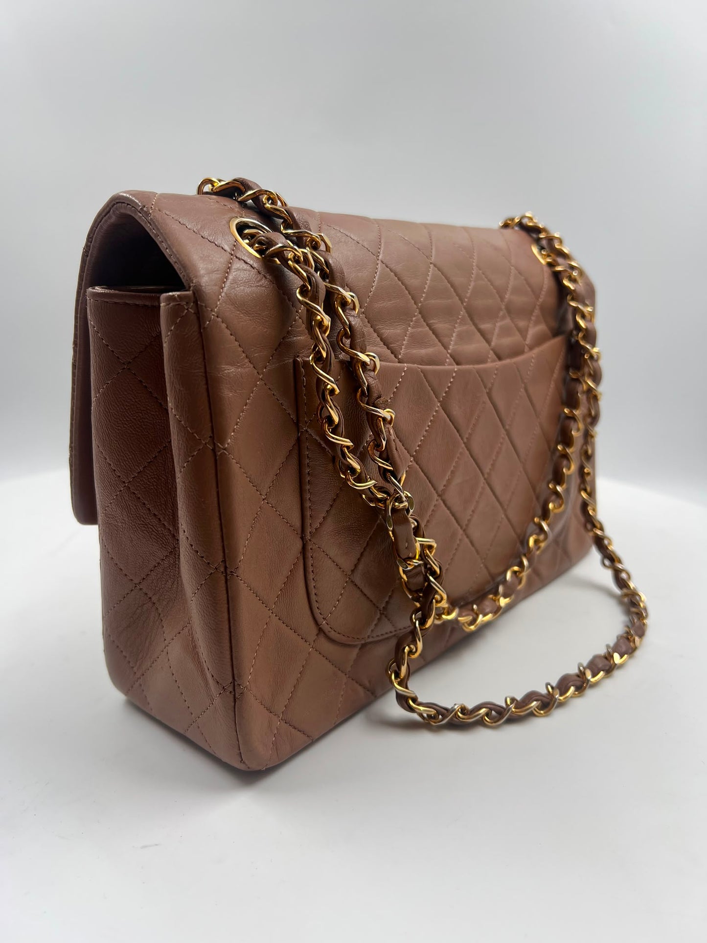 Chanel Classic Single Flap Bag Medium beige (1988-1991)