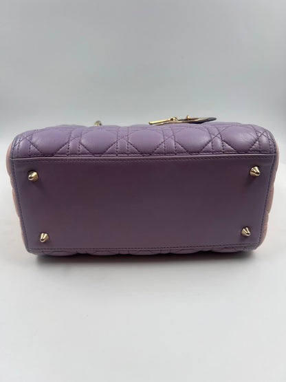 Lady Dior Bicolor Medium Tasche
