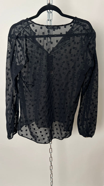 Bluse mit Viereck-Muster