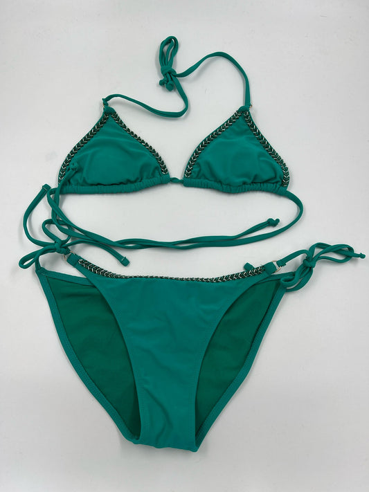 Bikini mit Perlen bestickt