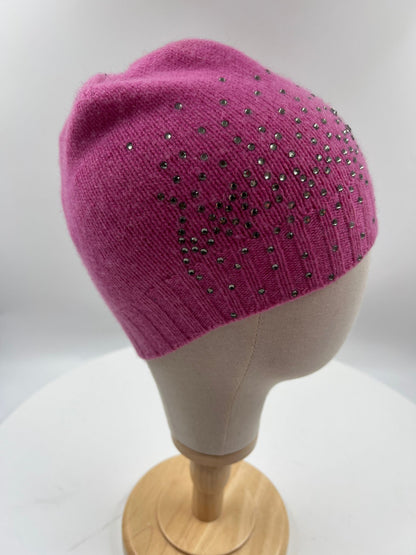 Mütze mit dunklem Strass