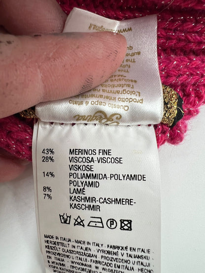 Mütze mit 2 Fellbommeln