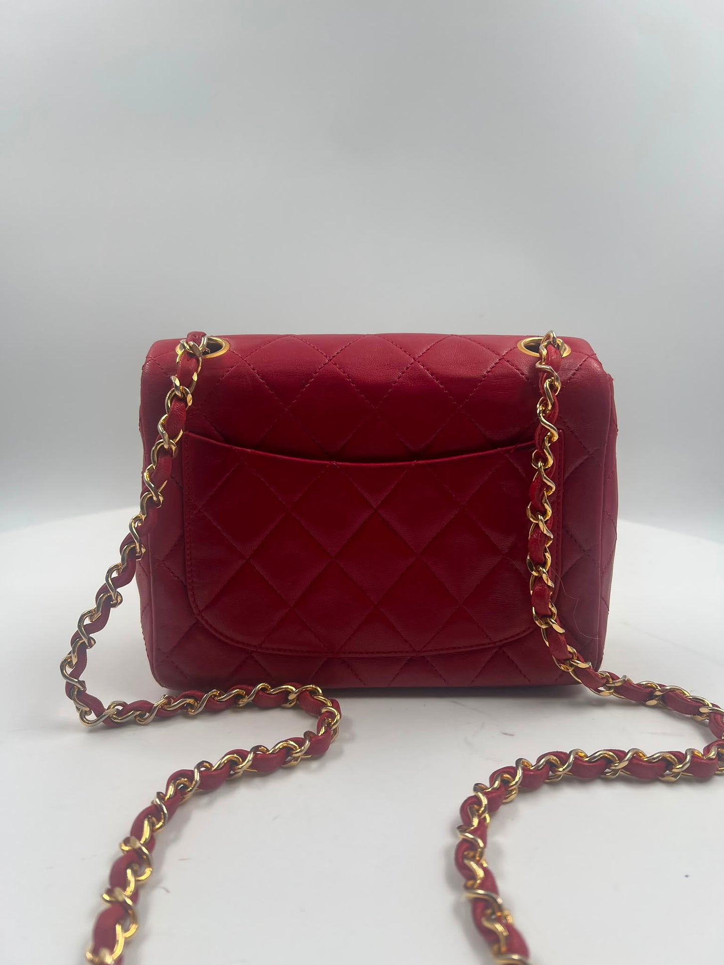 Chanel Classic Single Flap Mini Square rot (2003-2004)
