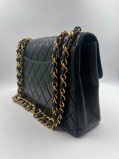 Chanel Single Flap Bag Jumbo schwarz vintage (1991-1994)