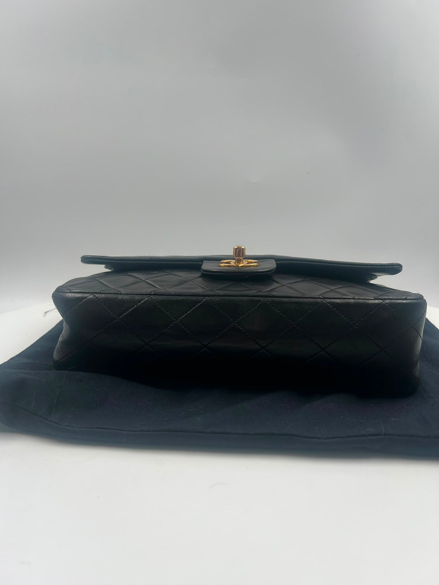 Chanel Double Flap Bag Medium schwarz (1989-1991)