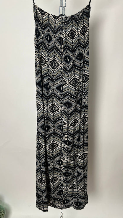 Kleid schulterfrei, gemustert