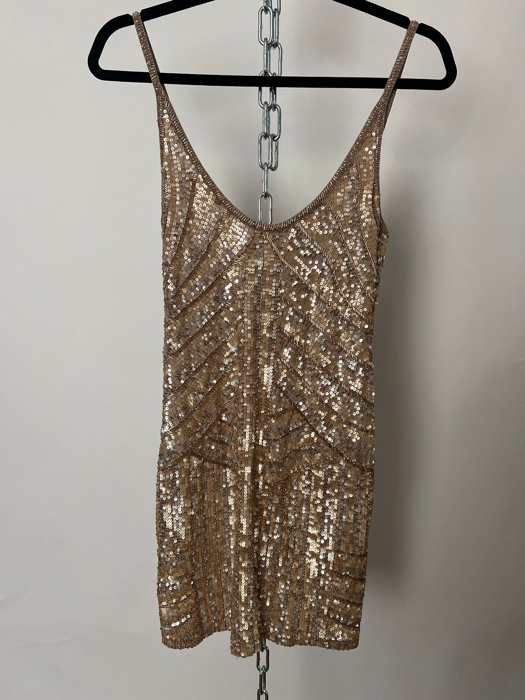 Mini-Kleid mit Pailletten