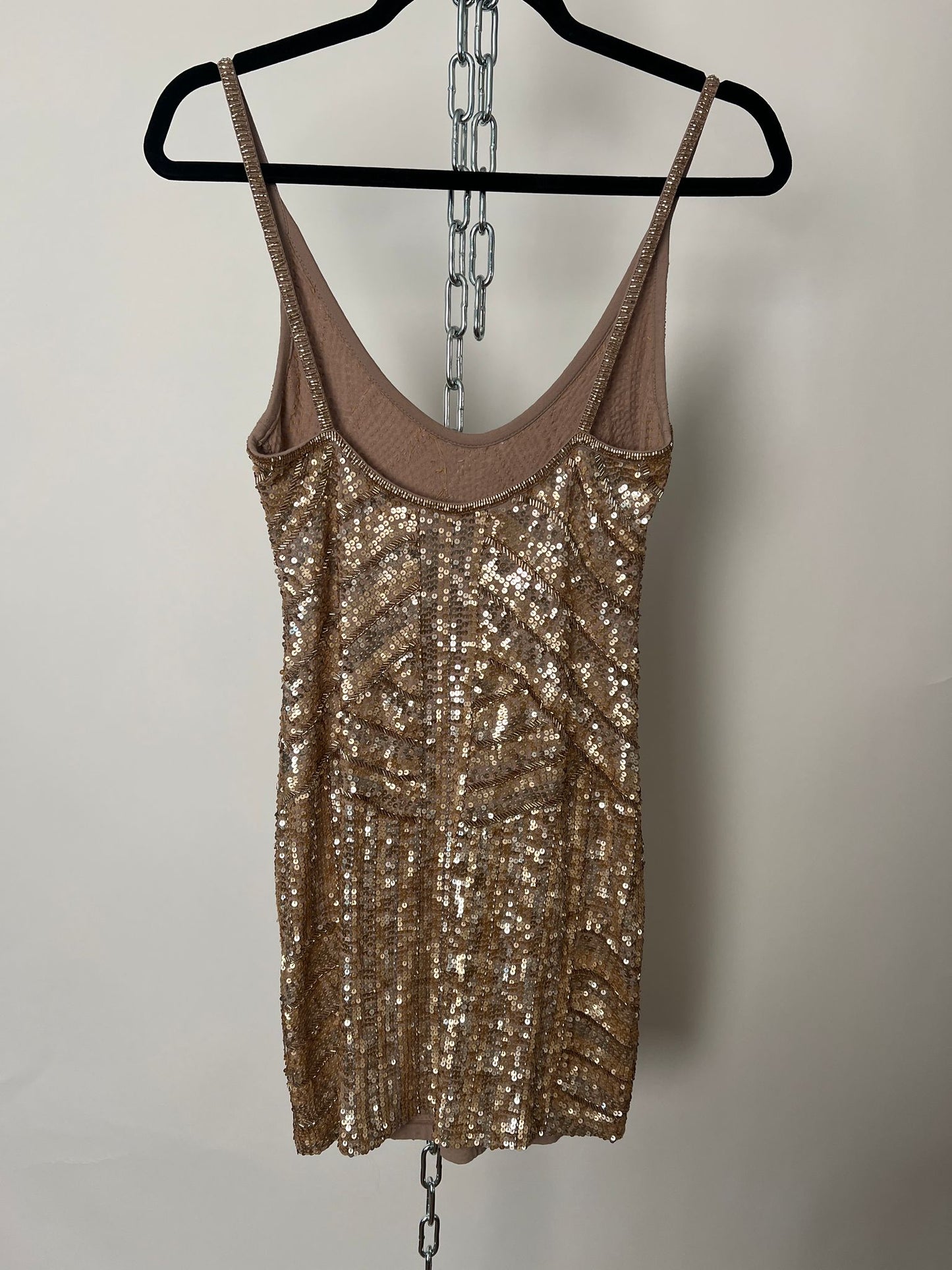 Mini-Kleid mit Pailletten