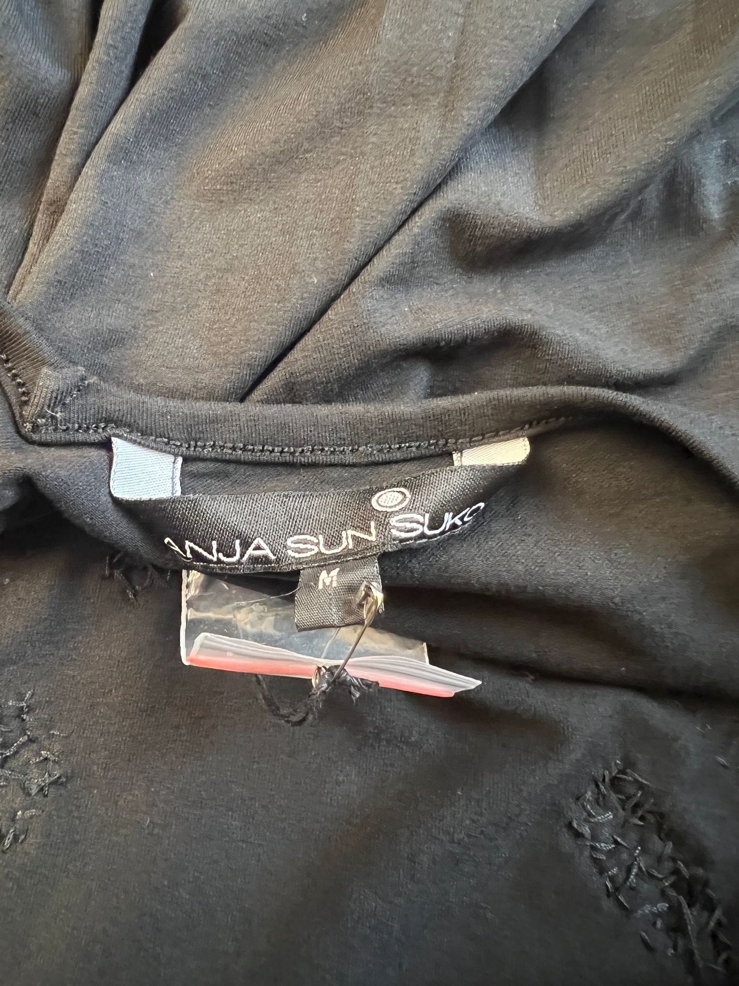 Kleid langarm mit Pailletten-Dékoltée