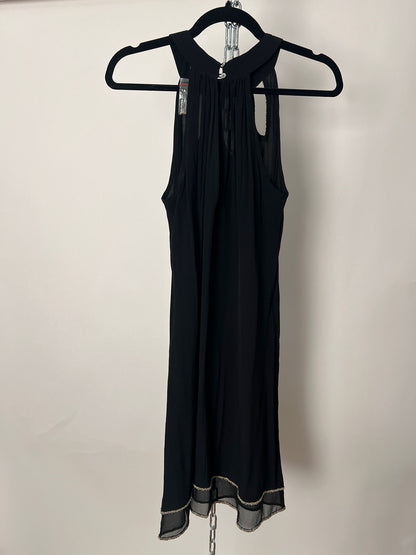 Neckholder-Kleid mit Paillettenkragen