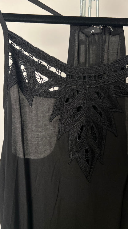 Kleid lang mit Spaghetti-Träger