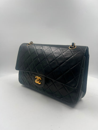 Chanel Double Flap Bag Medium schwarz (1989-1991)