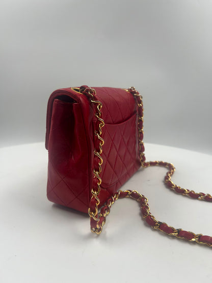 Chanel Classic Single Flap Mini Square rot (2003-2004)