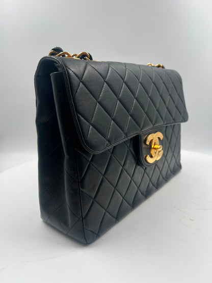 Chanel Single Flap Bag Jumbo schwarz vintage (1991-1994)