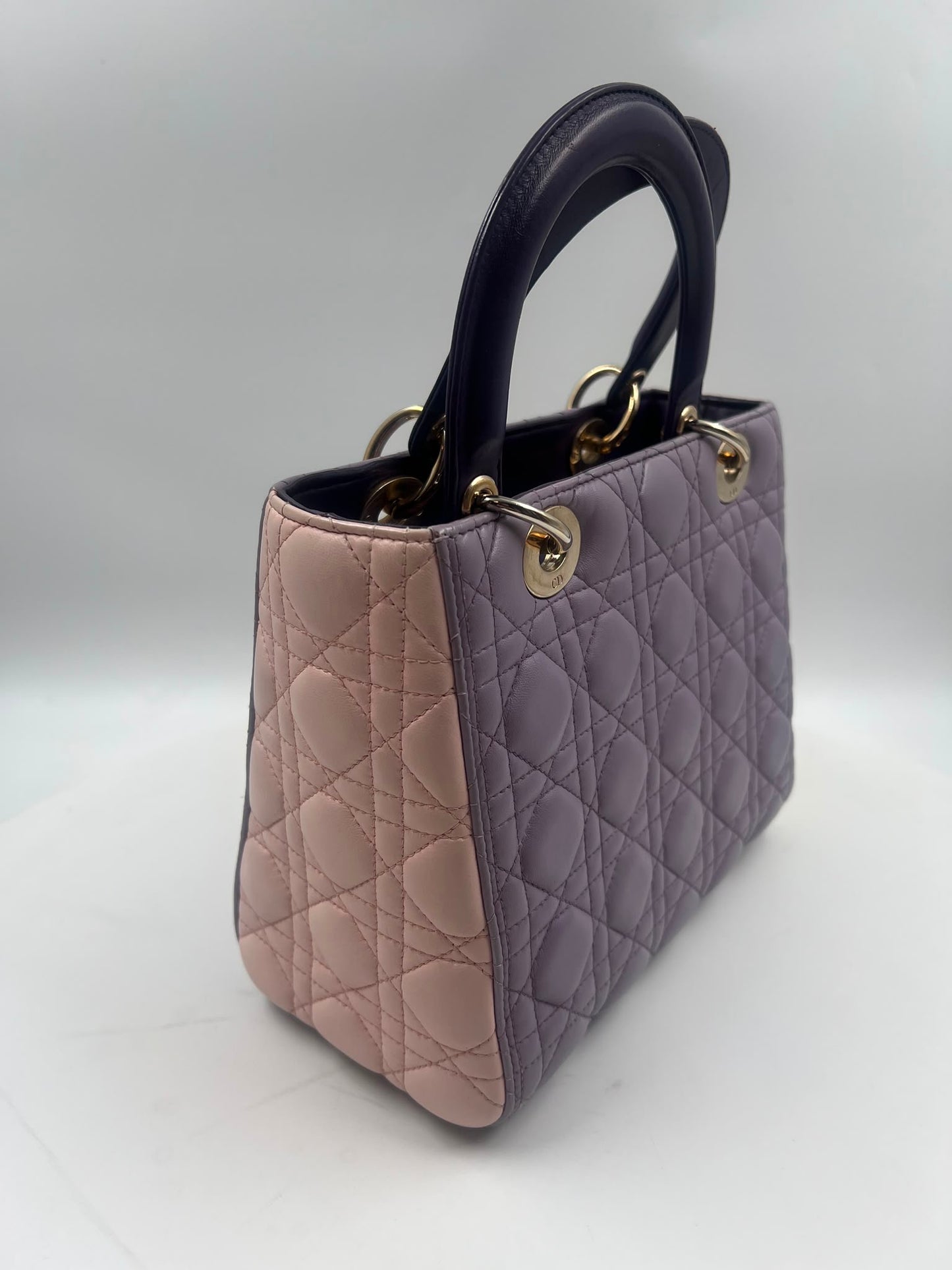 Lady Dior Bicolor Medium Tasche