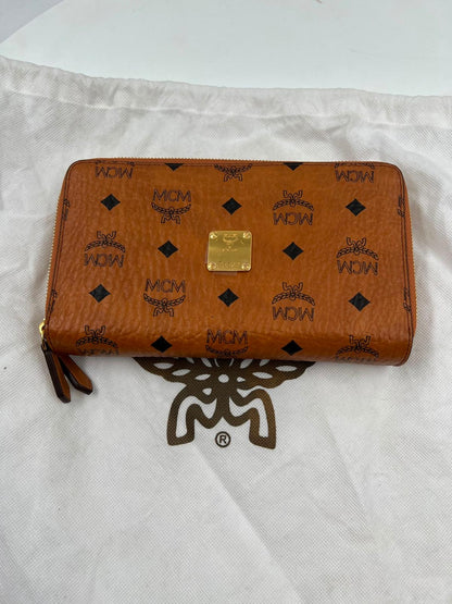 Reise-Portemonnaie, MCM, cognac
