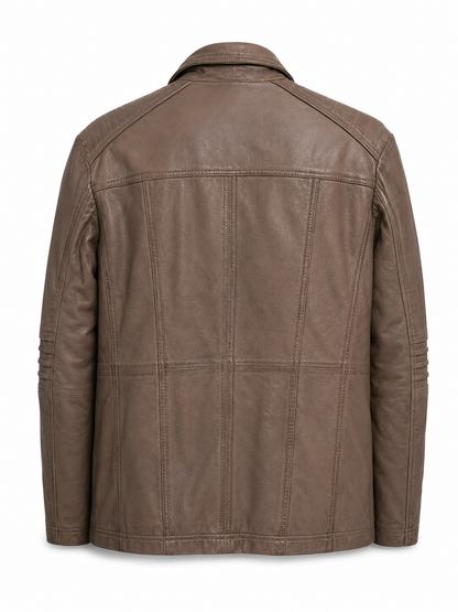 Lederjacke, Mainpol, braun
