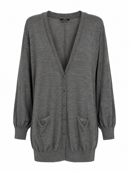 Cardigan, By Malene Birger, grau