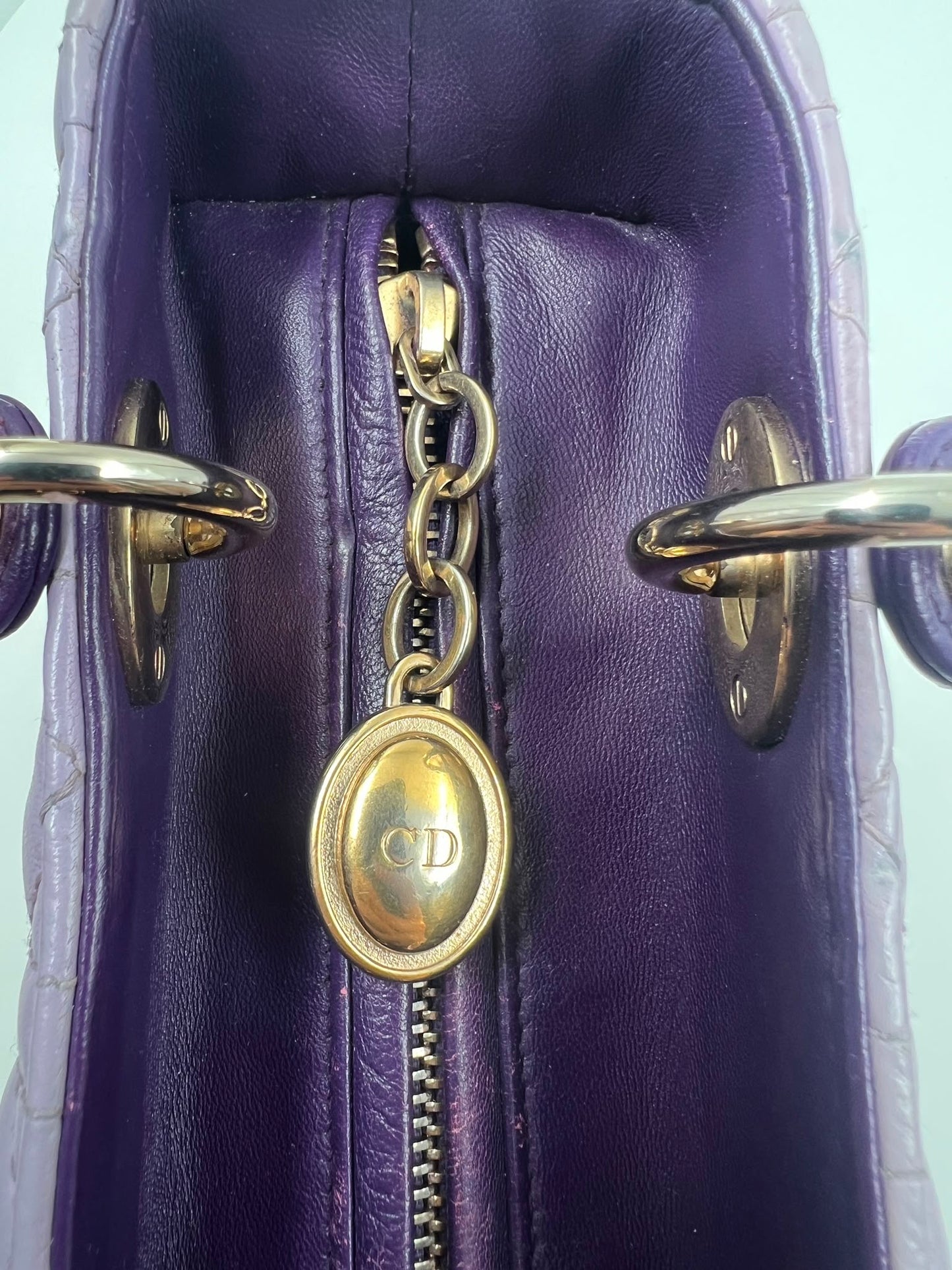 Lady Dior Bicolor Medium Tasche