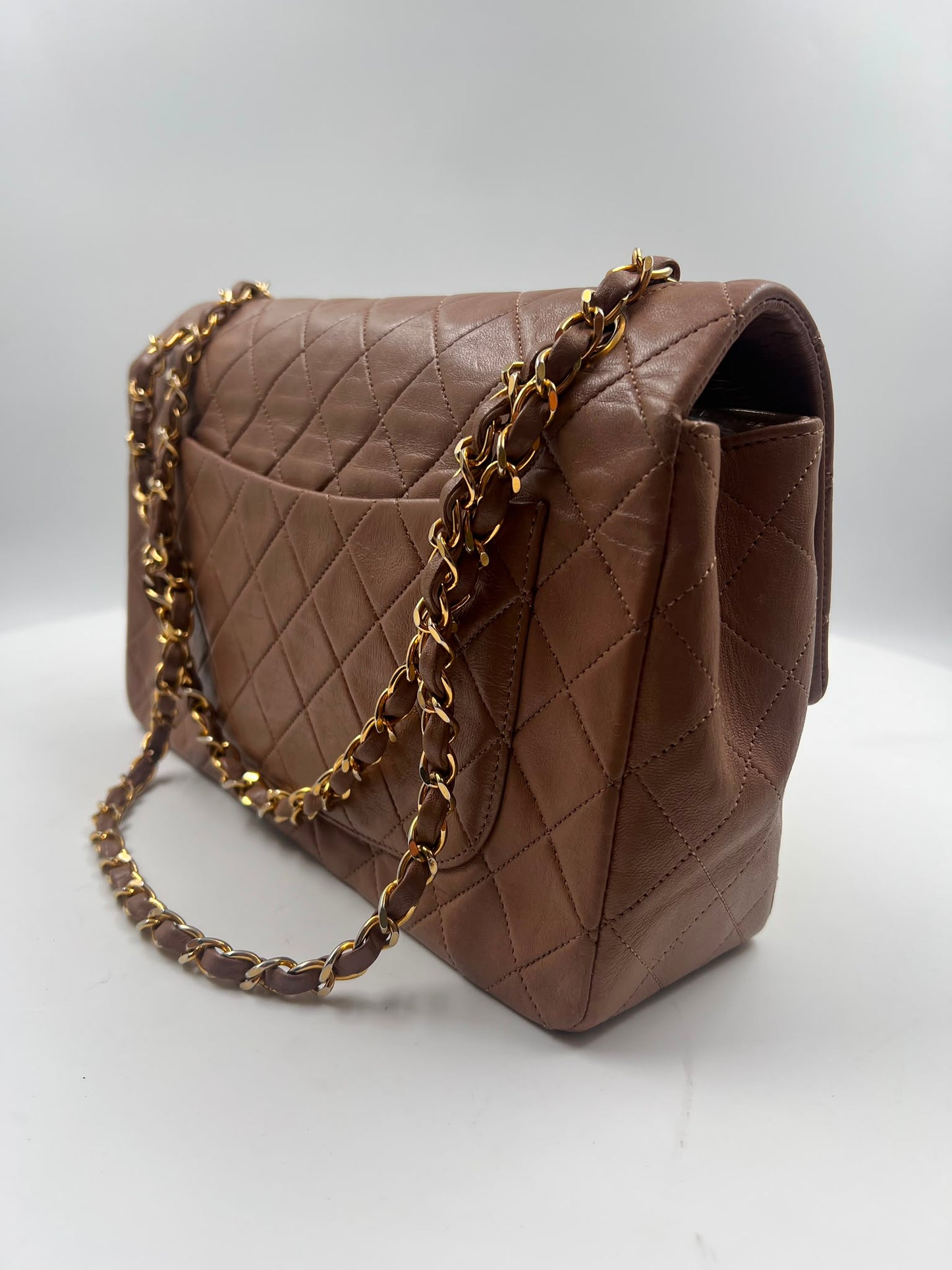 Chanel Classic Single Flap Bag Medium beige (1988-1991)