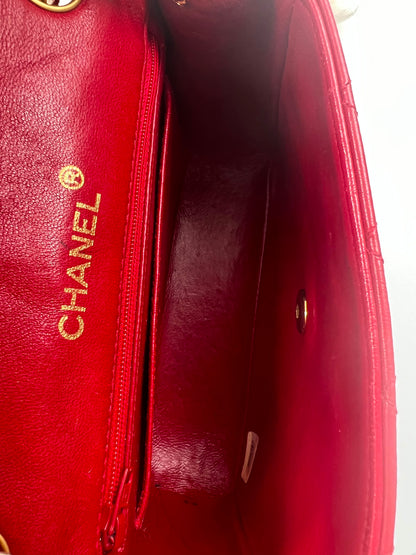 Chanel Classic Single Flap Mini Square rot (2003-2004)