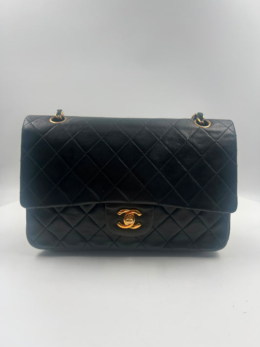 Chanel Double Flap Bag Medium schwarz (1989-1991)