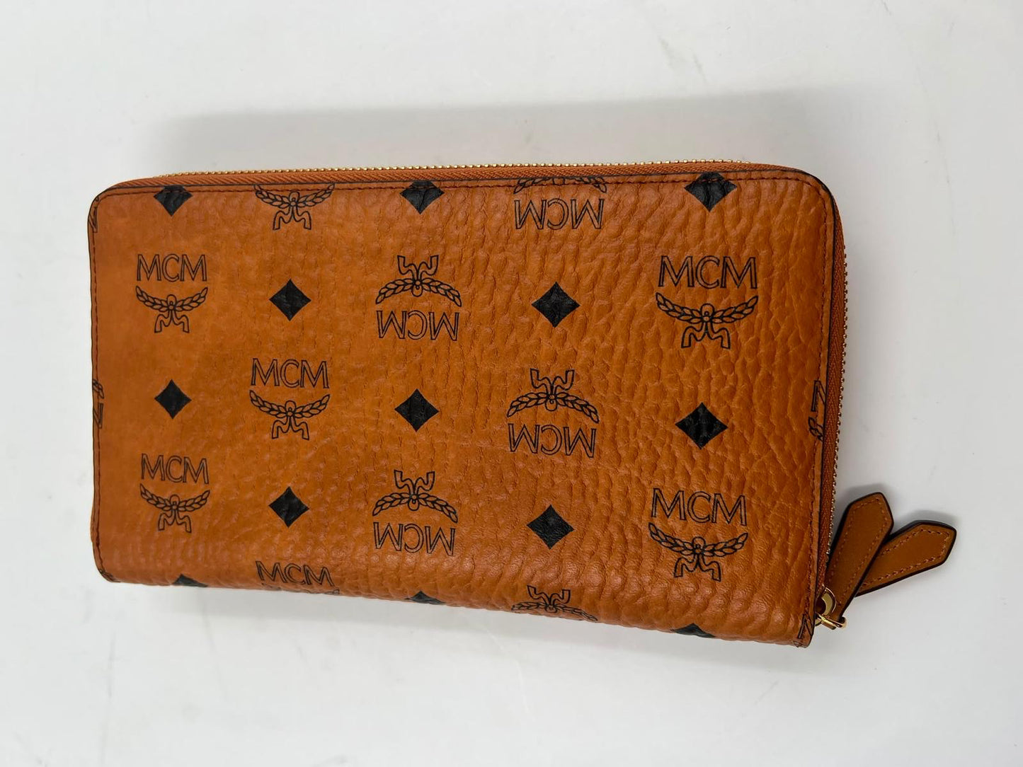 Reise-Portemonnaie, MCM, cognac