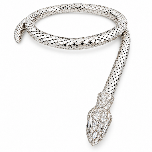 Kette Brian Rennie, silber - Schlangenmuster