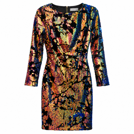 Kleid, Allyson, bunt