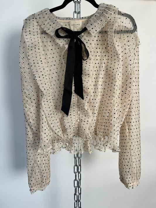 Bluse mit Punkten