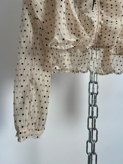 Bluse mit Punkten