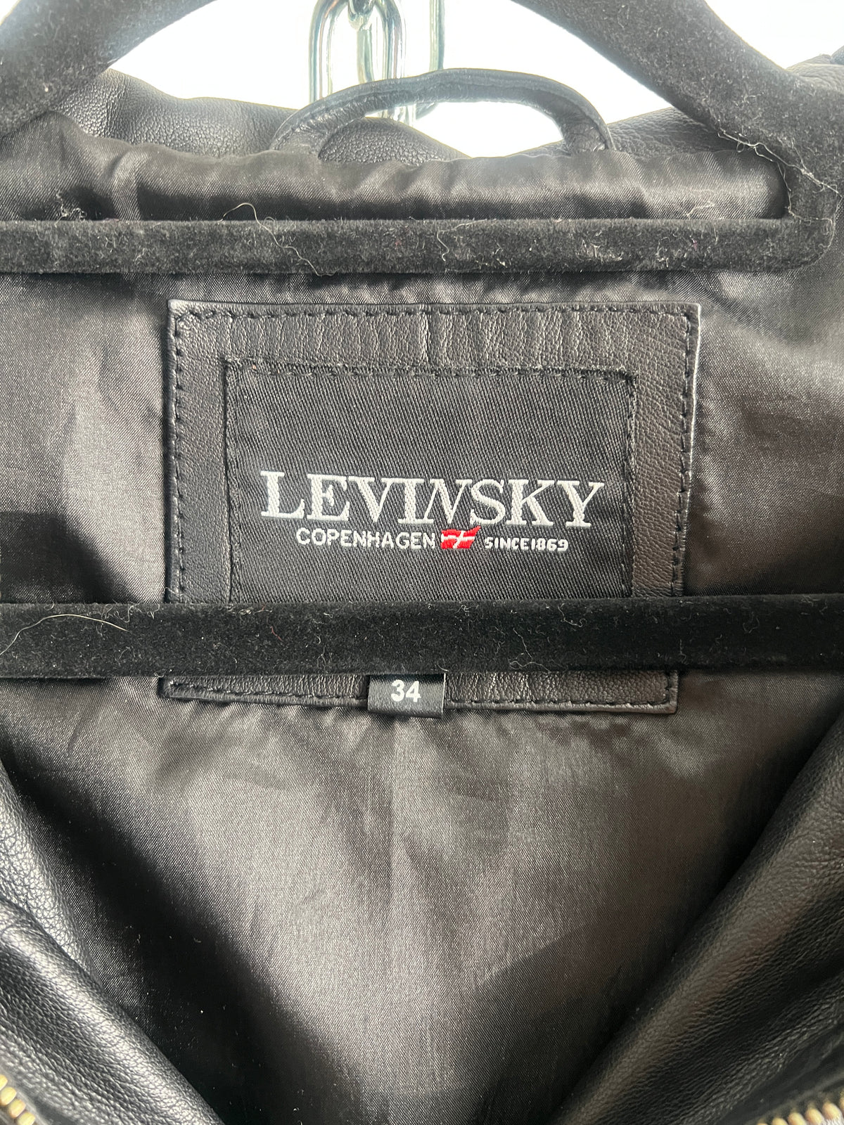 Lederjacke, Levinsky Copenhagen, schwarz