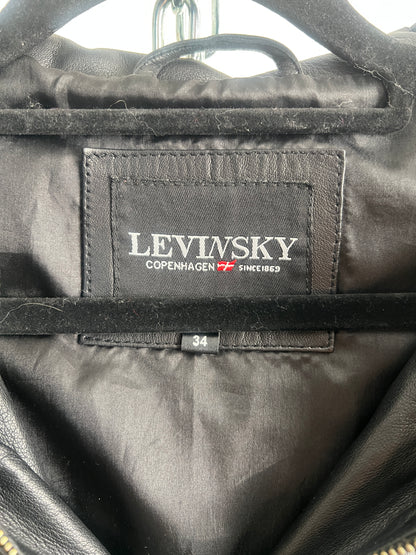 Lederjacke, Levinsky Copenhagen, schwarz