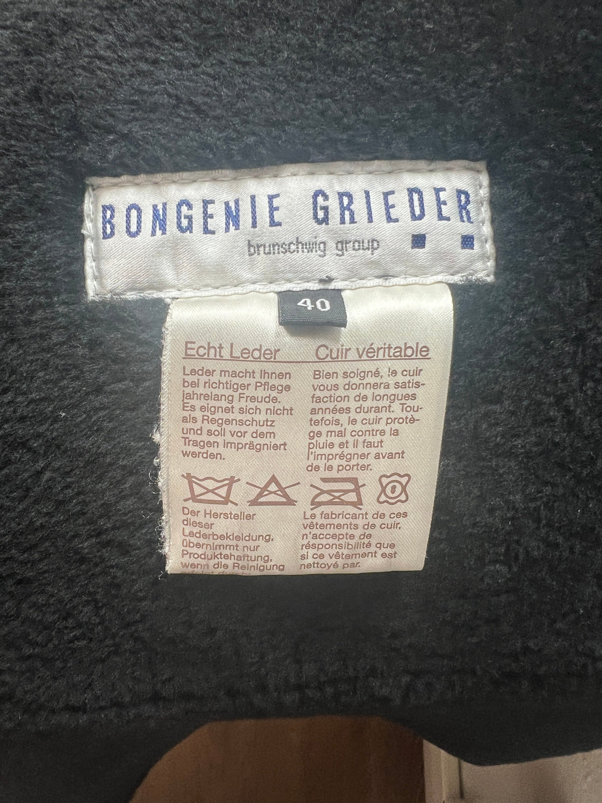 Ledermantel, Bongénie Grieder, schwarz