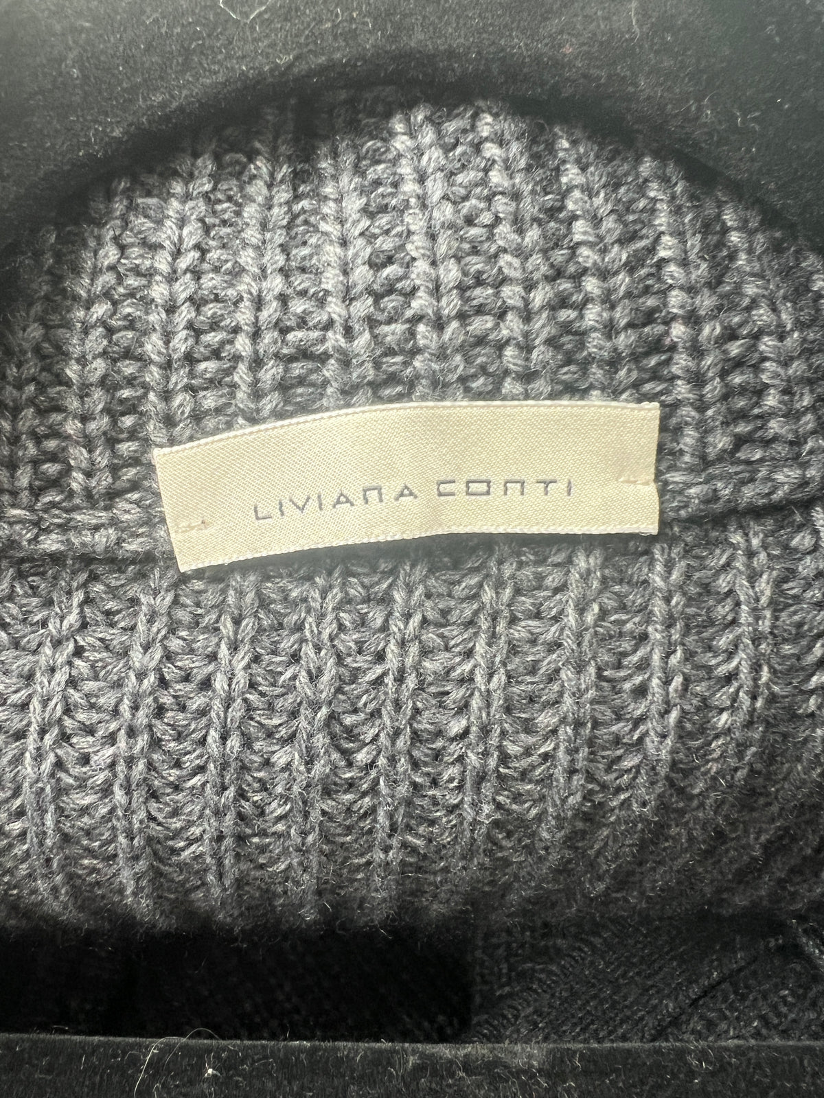 Strickmantel, Liviana Conti, grau