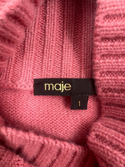 Rollkragenpullover, Maje, rosa