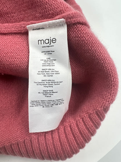 Rollkragenpullover, Maje, rosa