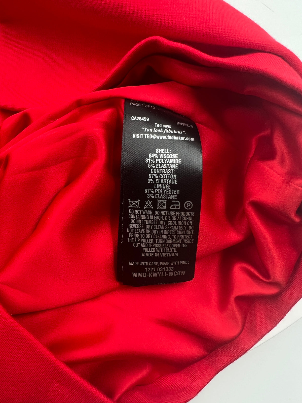 Kleid, Ted Baker, rot